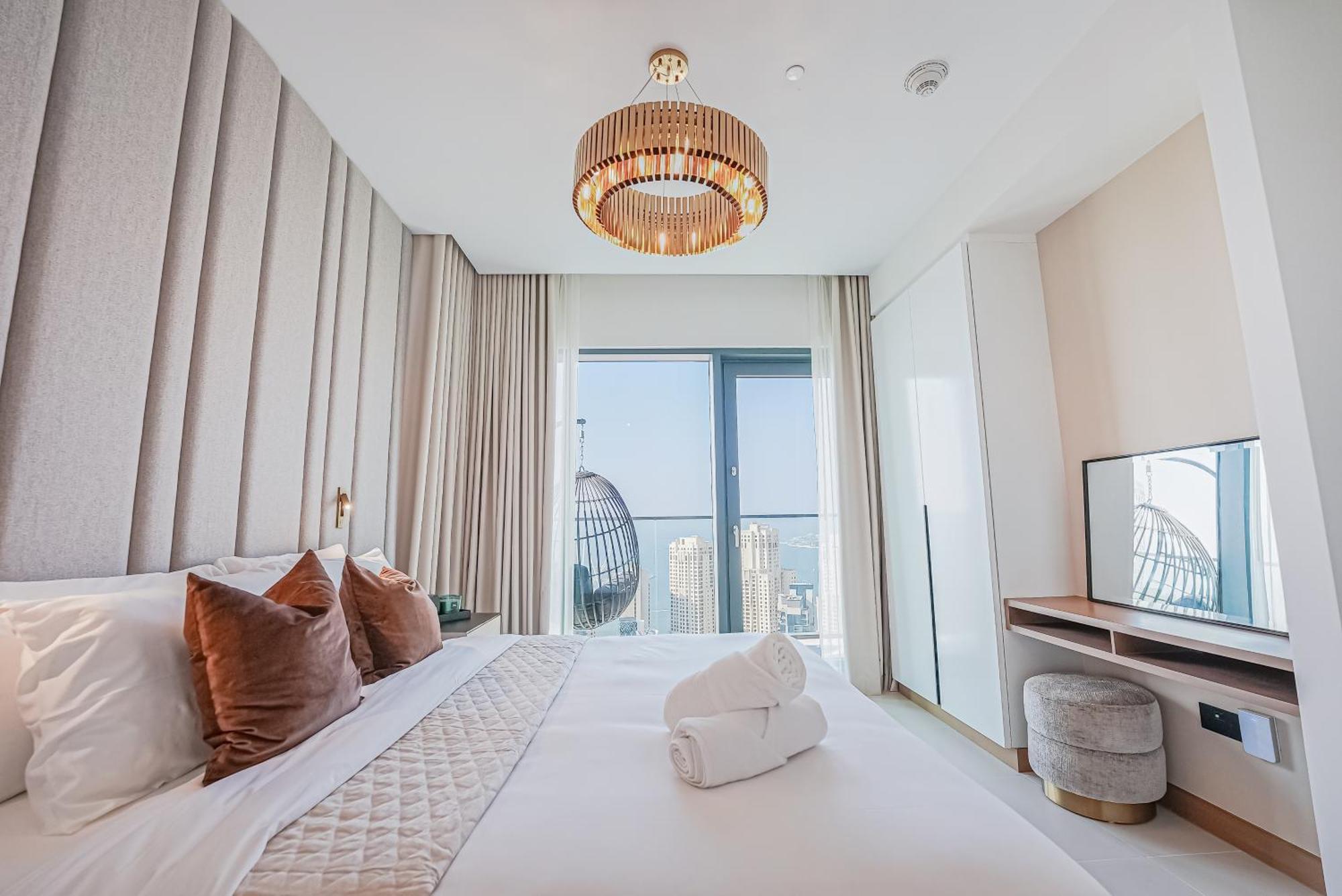 Appartamento Modern 2Br High Floor Haven In Vida Dubai Marina Esterno foto