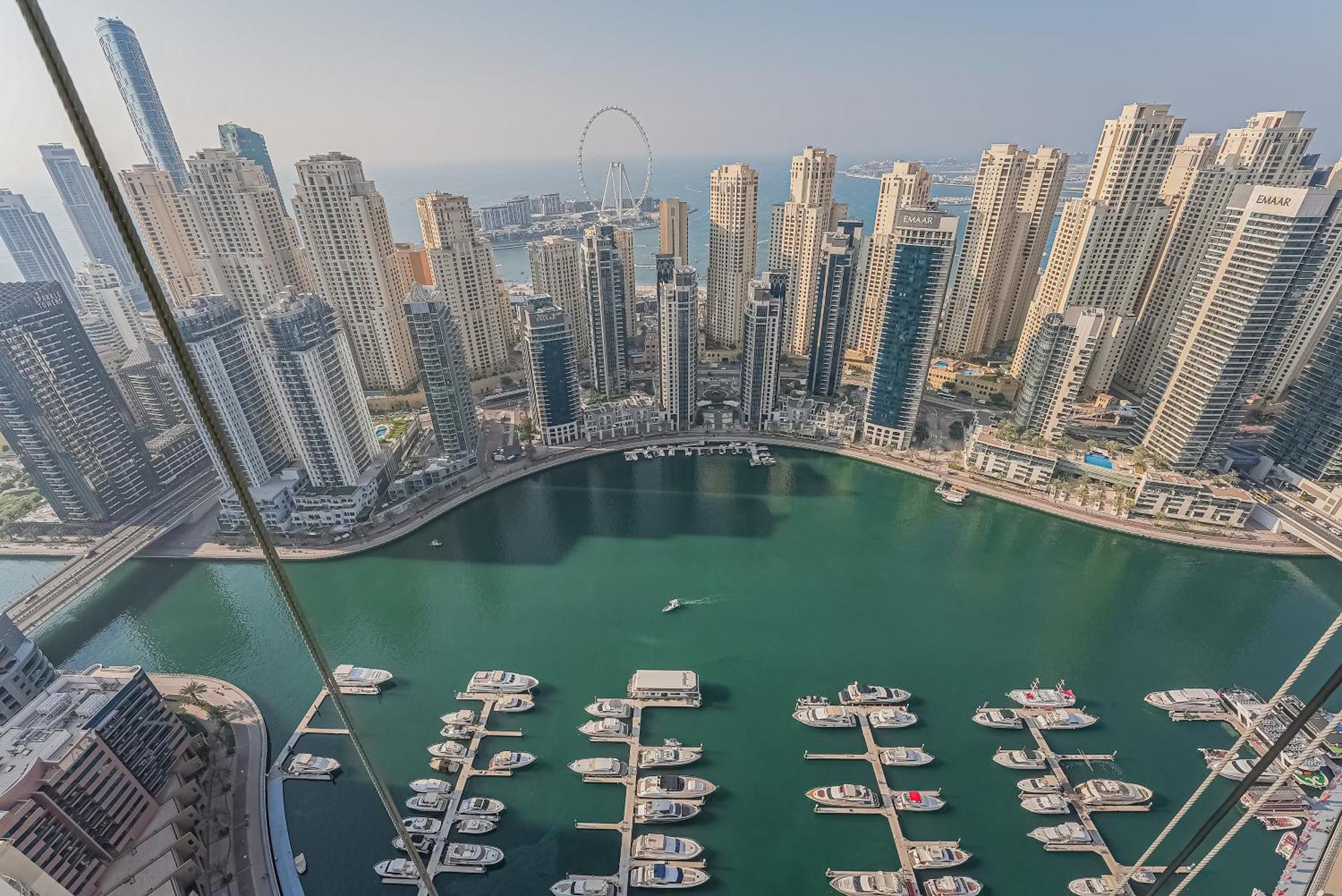 Appartamento Modern 2Br High Floor Haven In Vida Dubai Marina Esterno foto