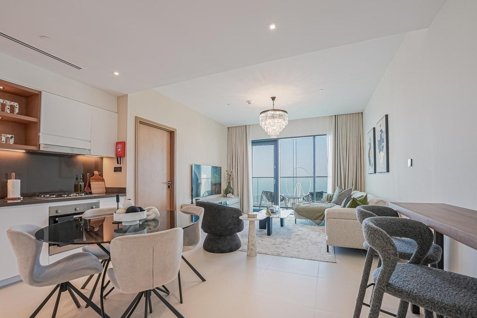 Appartamento Modern 2Br High Floor Haven In Vida Dubai Marina Esterno foto