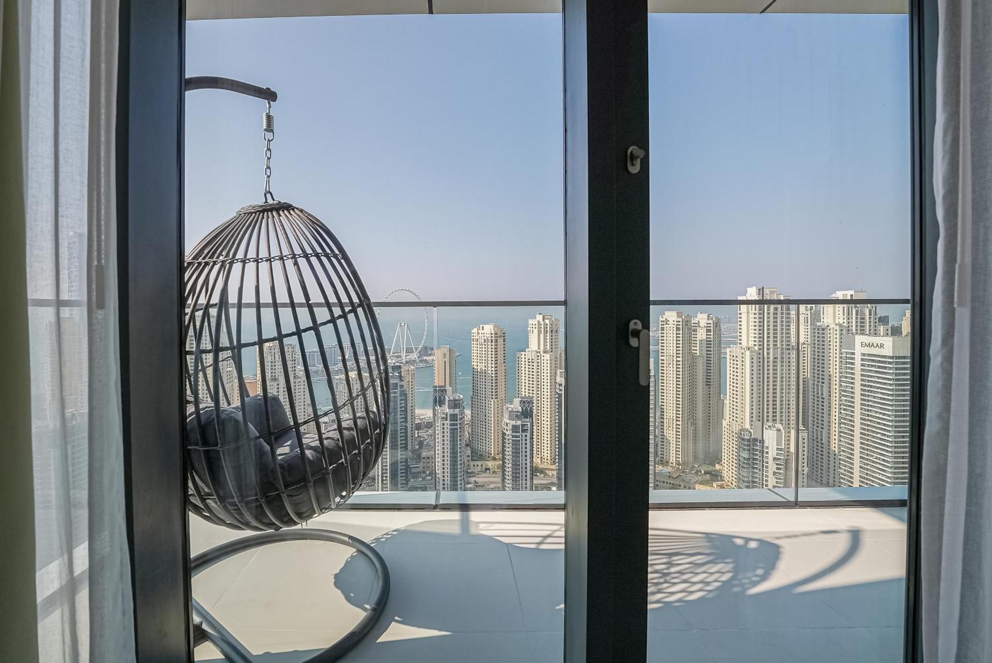 Appartamento Modern 2Br High Floor Haven In Vida Dubai Marina Esterno foto