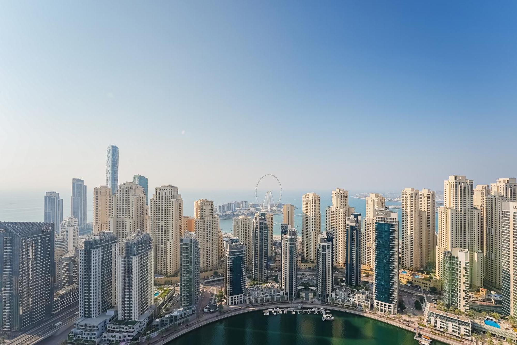 Appartamento Modern 2Br High Floor Haven In Vida Dubai Marina Esterno foto
