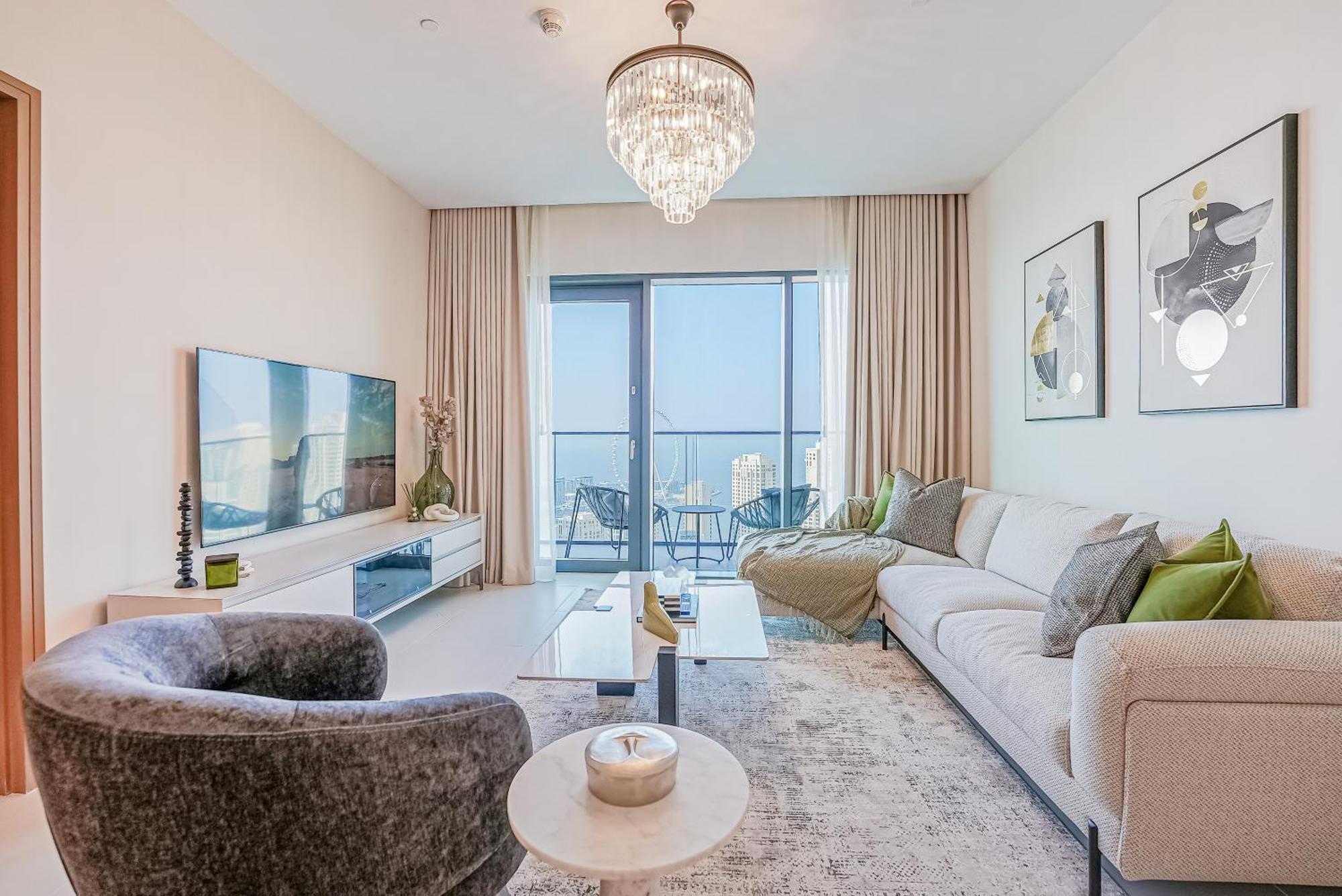Appartamento Modern 2Br High Floor Haven In Vida Dubai Marina Esterno foto